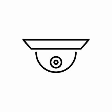 Güvenlik kamerası ikonu. Güvenlik kamerası vektör çizimi. Web ve mobil için sembol