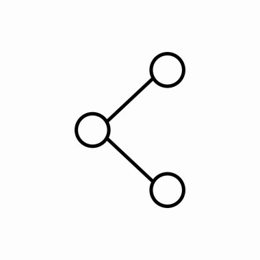 Taslak paylaşım simgesi. Vektör illüstrasyonunu paylaş. Web ve mobil için sembol