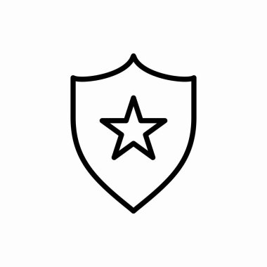 Taslak kalkan simgesi. Kalkan çizimi. Web ve mobil için sembol