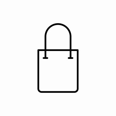 Alışveriş poşeti ikonu. Çanta vektör illüstrasyonu. Web ve mobil için sembol