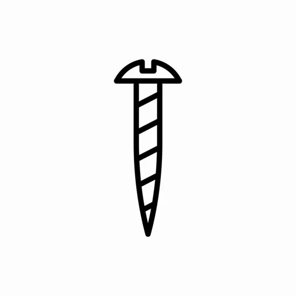 Ikona Śruby Konturowej Ilustracja Wektora Symbol Sieci Telefonu Komórkowego — Wektor stockowy