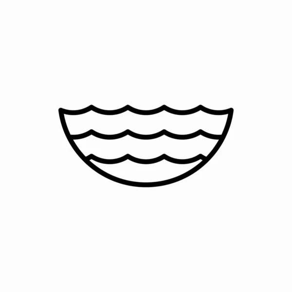 Начерки Значок Моря Море Векторні Ілюстрації Символ Веб Мобільних Пристроїв — стоковий вектор