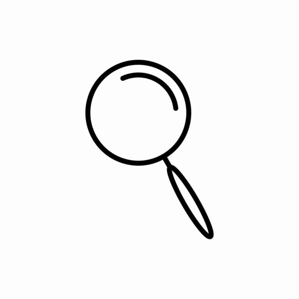 轮廓搜索图标 搜索向量说明 Web和Mobile的符号 — 图库矢量图片