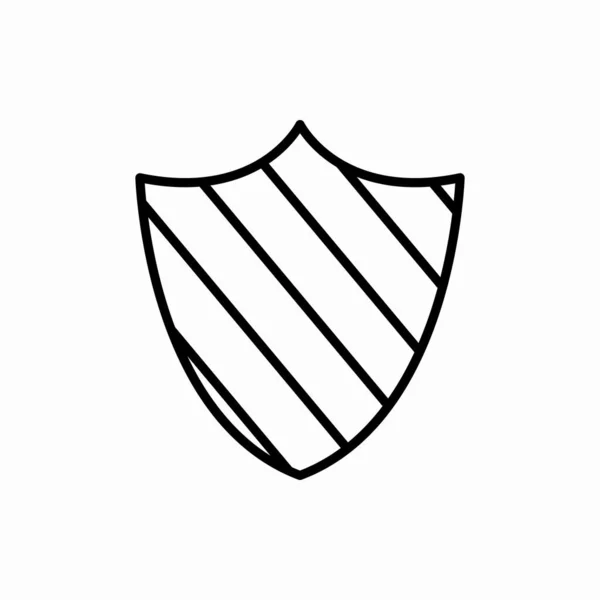 Disposition Sköld Ikon Shield Vektor Illustration Symbol För Webb Och — Stock vektor