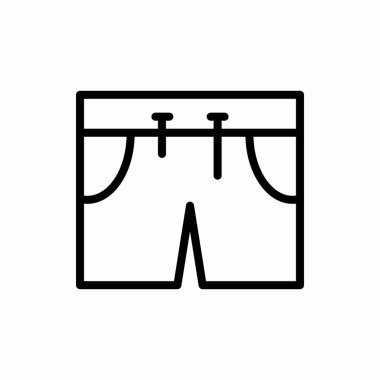 Taslak Shor simgesi. Kısa vektör illüstrasyonu. Web ve mobil için sembol