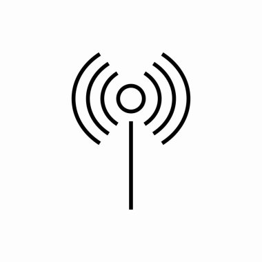 Taslak sinyal simgesi. Sinyal vektör illüstrasyonu. Web ve mobil için sembol