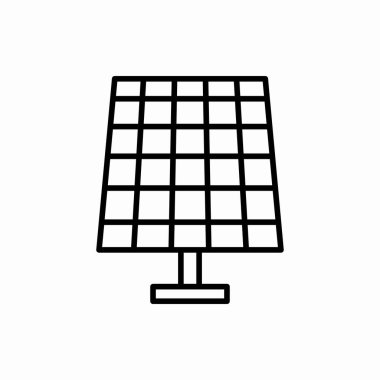 Güneş pili ikonu. Güneş pili çizimi. Web ve mobil için sembol