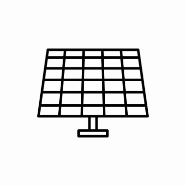 Güneş pili ikonu. Güneş pili çizimi. Web ve mobil için sembol