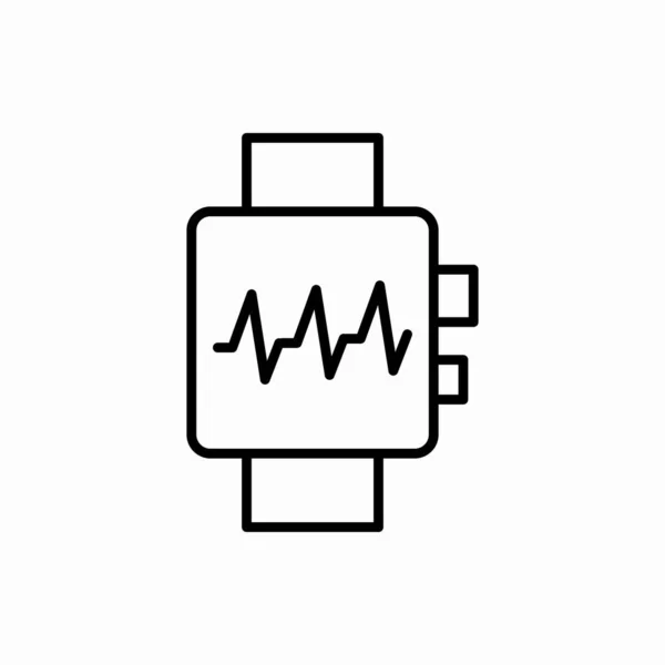 Smartwatch Symbol Smartwatch Vektorillustration Skizzieren Symbol Für Web Und Mobile — Stockvektor