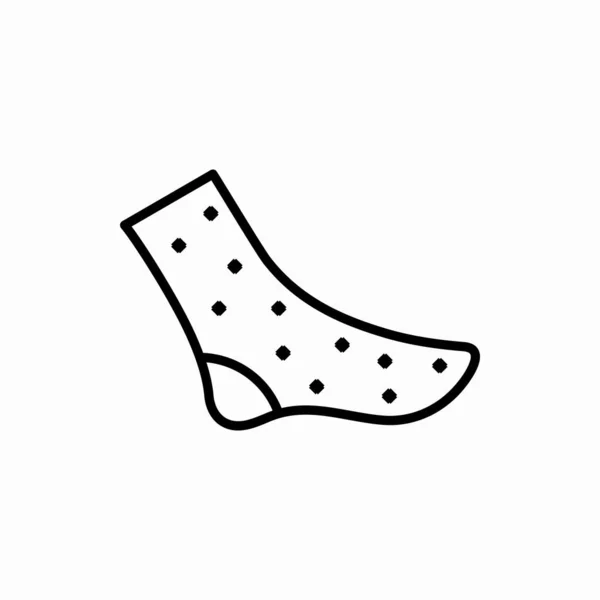 Desenho Meia Icon Sock Vetor Ilustração Símbolo Para Web Móvel —  Vetores de Stock