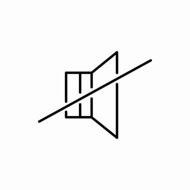 Taslak ses simgesi. Vektör illüstrasyonunu kaldır. Web ve mobil için sembol