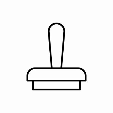 Taslak pul simgesi. Damga vektör illüstrasyonu. Web ve mobil için sembol