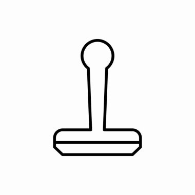 Taslak pul simgesi. Damga vektör illüstrasyonu. Web ve mobil için sembol