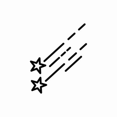 Yıldız düşüş ikonu. Yıldız düşüş vektörü çizimi. Web ve mobil için sembol