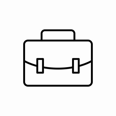 Taslak bavul ikonu. Bavul vektör illüstrasyonu. Web ve mobil için sembol