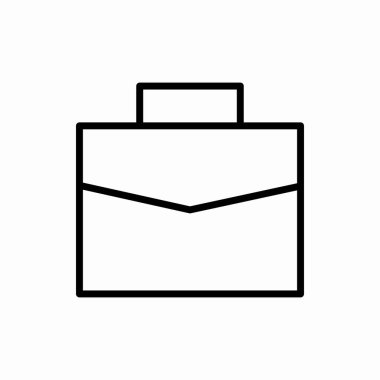 Taslak bavul ikonu. Bavul vektör illüstrasyonu. Web ve mobil için sembol