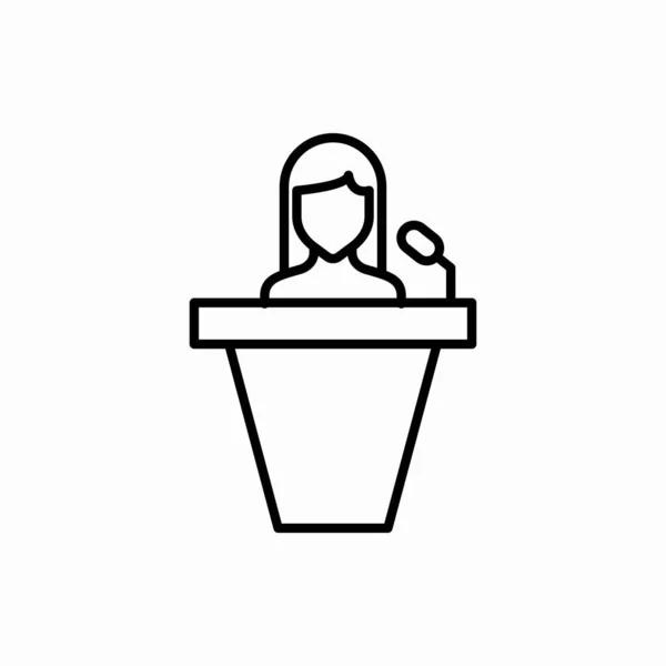 Illustrazione Del Vettore Umano Dell Altoparlante Dell Icon Speaker Umano — Vettoriale Stock