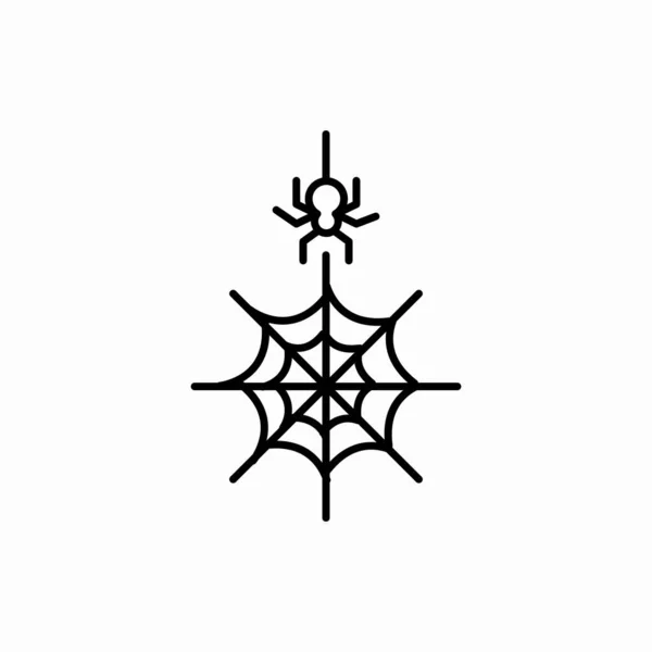 Περίγραμμα Web Icon Spider Web Διανυσματική Απεικόνιση Σύμβολο Για Διαδίκτυο — Διανυσματικό Αρχείο