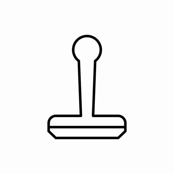 Illustrazione Vettoriale Timbro Icon Stamp Contorno Simbolo Web Mobile — Vettoriale Stock