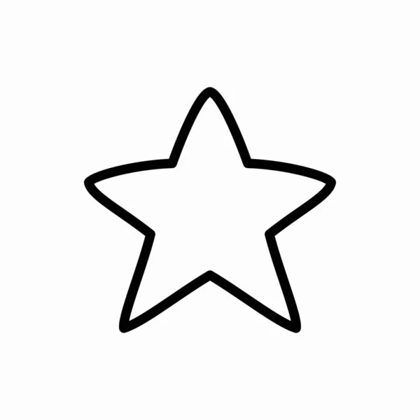 Icono Estrella Ilustración Del Vector Estrella Símbolo Para Web Móvil — Vector de stock