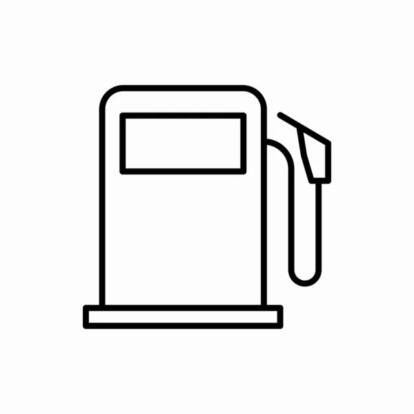 Outline Pomp Icon Station Pomp Vector Illustratie Symbool Voor Web — Stockvector
