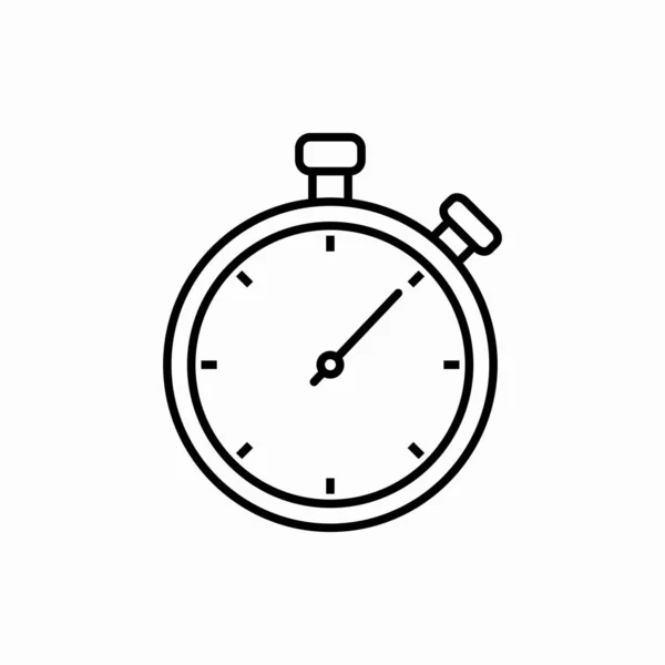 Esboço Cronômetro Icon Stopwatch Vetor Ilustração Símbolo Para Web Móvel — Vetor de Stock