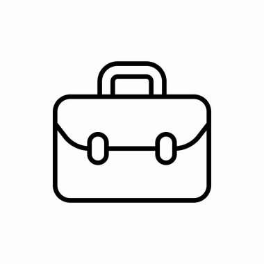 Taslak bavul ikonu. Bavul vektör illüstrasyonu. Web ve mobil için sembol