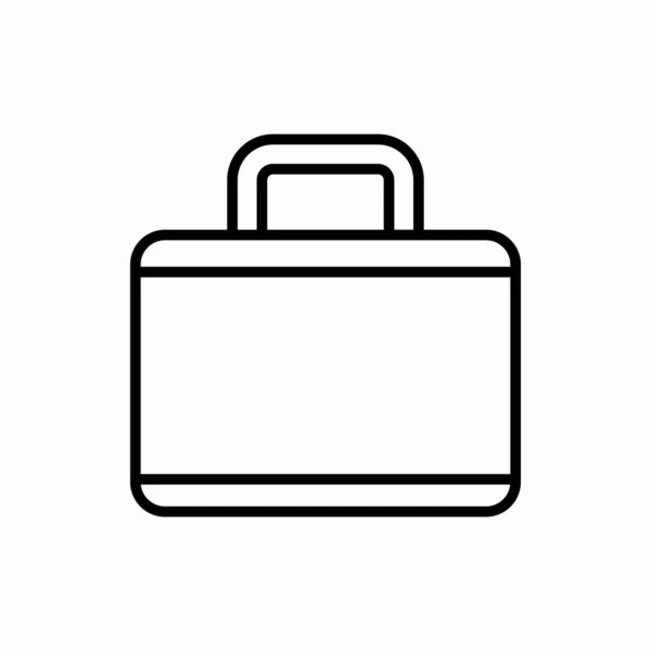 Umriss Koffer Symbol Suitcase Vektor Illustration Symbol Für Web Und — Stockvektor