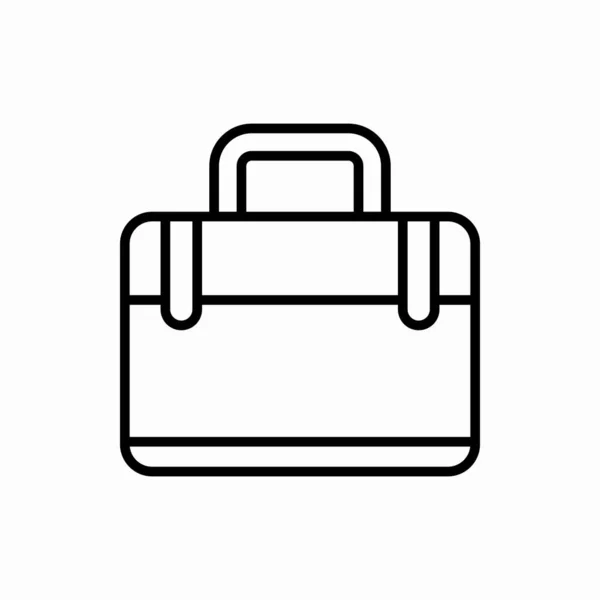 Umriss Koffer Symbol Suitcase Vektor Illustration Symbol Für Web Und — Stockvektor