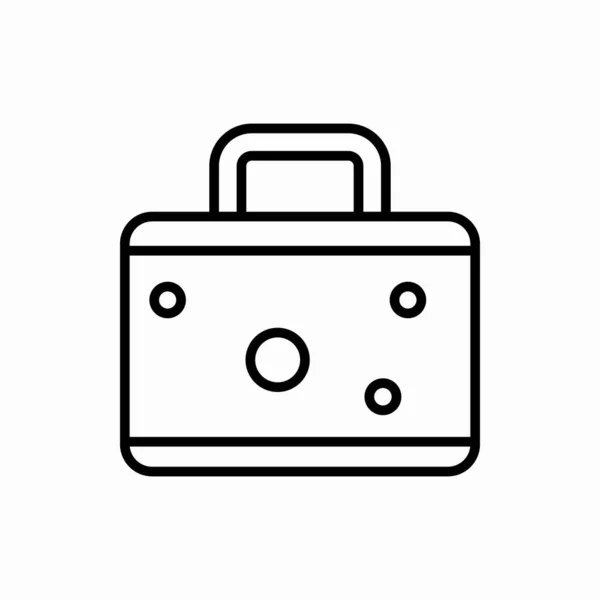 Umriss Koffer Symbol Suitcase Vektor Illustration Symbol Für Web Und — Stockvektor