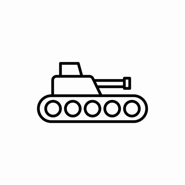 Umriss Tank Icon Tank Vektor Illustration Symbol Für Web Und — Stockvektor