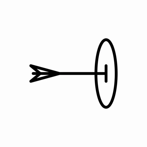 Контур Значка Targer Иллюстрация Вектора Targer Символ Веб Мобильных Телефонов — стоковый вектор