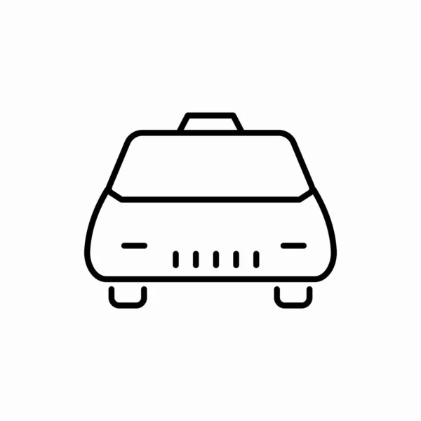 Umriss Taxi Icon Taxi Vektor Illustration Symbol Für Web Und — Stockvektor