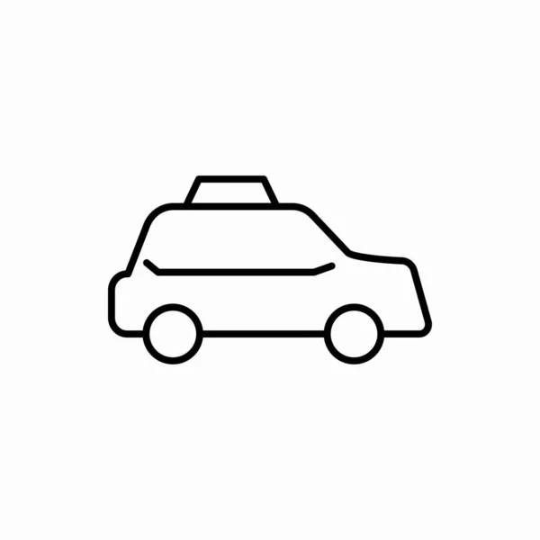 Icono Del Taxi Ilustración Del Vector Del Taxi Símbolo Para — Vector de stock