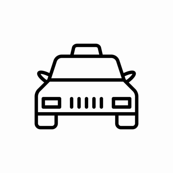 Esboço Táxi Icon Taxi Vetor Ilustração Símbolo Para Web Móvel — Vetor de Stock