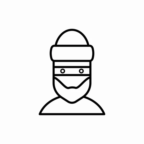 Garis Besar Pencuri Icon Thief Vector Ilustrasi Simbol Untuk Web - Stok Vektor