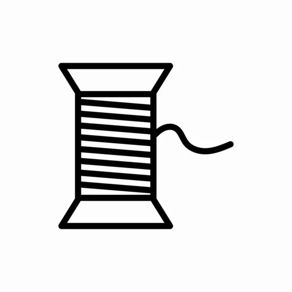 Контурна Піктограма Нитки Векторна Ілюстрація Нитки Символ Веб Мобільних Пристроїв — стоковий вектор