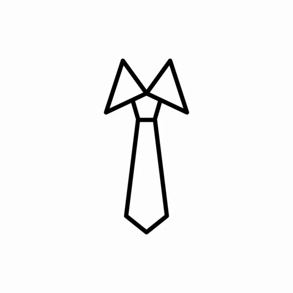 Illustration Vectorielle Cravate Contour Symbole Pour Web Mobile — Image vectorielle