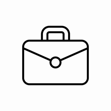 Taslak bavul ikonu. Bavul vektör illüstrasyonu. Web ve mobil için sembol