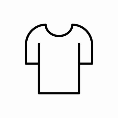 Tişört ikonu. T-shirt vektör illüstrasyonu. Web ve mobil için sembol