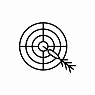 Ana hedef simgesi. Hedef vektör çizimi. Web ve mobil için sembol