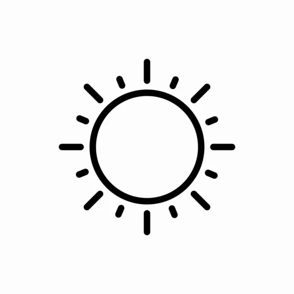 Vázolja Nap Ikon Napvektor Illusztráció Web Mobil Szimbóluma — Stock Vector