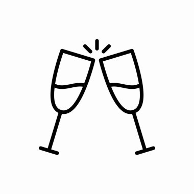 Taslak tost ikonu. Tost vektörü çizimi. Web ve mobil için sembol