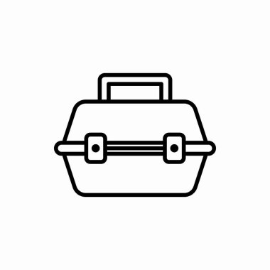 Taslak araç kutusu simgesi. Araç kutusu vektör illüstrasyonu. Web ve mobil için sembol