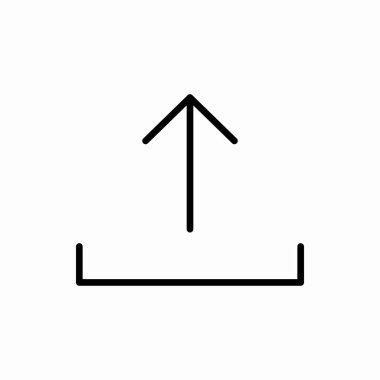 Ana yükleme simgesi. Vektör illüstrasyonunu yükle. Web ve mobil için sembol