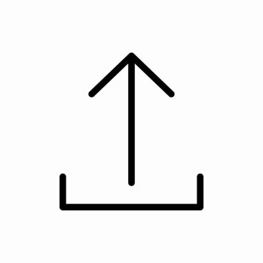 Ana yükleme simgesi. Vektör illüstrasyonunu yükle. Web ve mobil için sembol