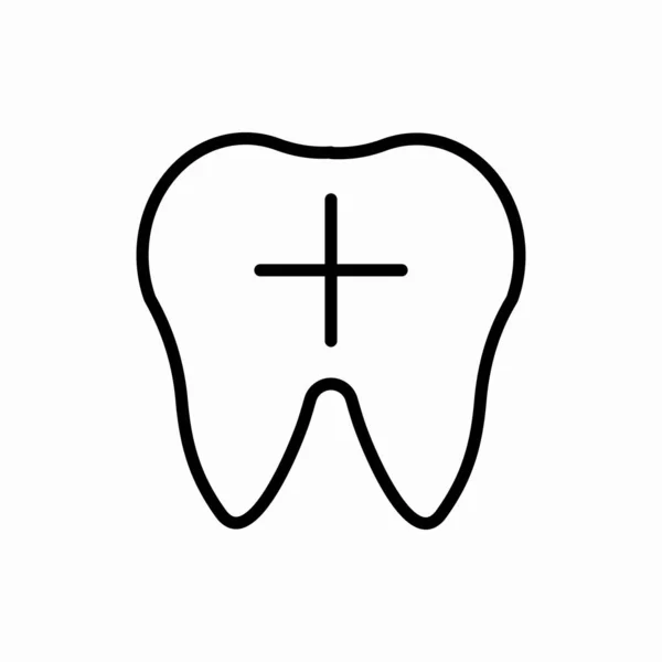 Desenhe Ícone Dente Ilustração Vetor Dente Símbolo Para Web Móvel — Vetor de Stock