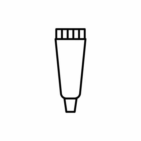 Контур Иконки Зубной Пасты Векторная Иллюстрация Зубной Пасты Символ Веб — стоковый вектор