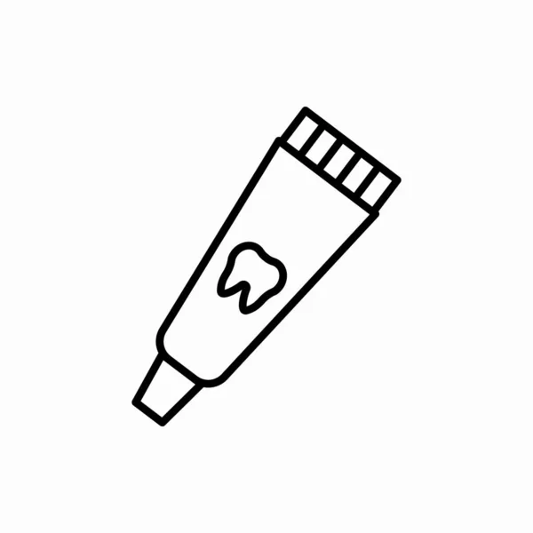 Desenhe Ilustração Vetor Tubo Pasta Dentes Icon Toothpaste Símbolo Para —  Vetores de Stock