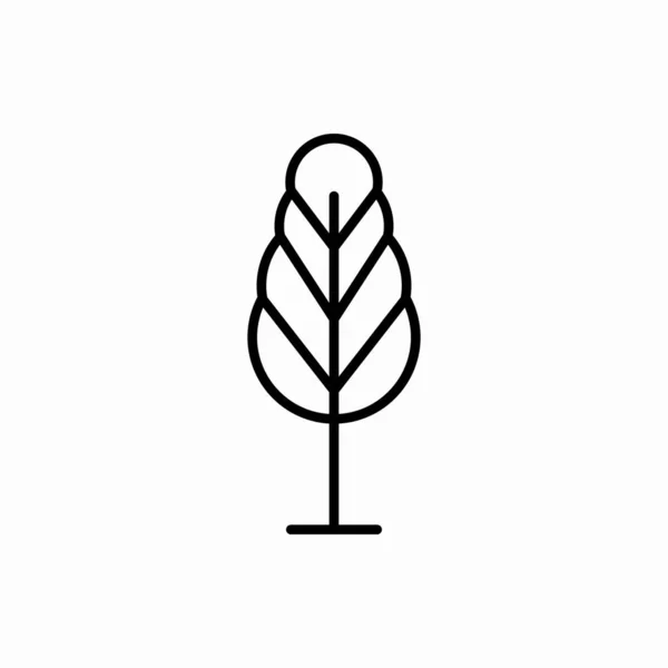 Начерки Дерева Icon Tree Векторні Ілюстрації Символ Веб Мобільних Пристроїв — стоковий вектор